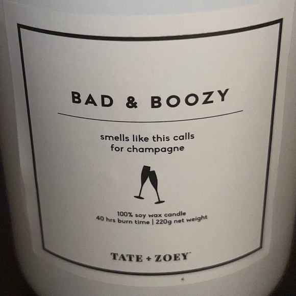 Bad and Boozy Candle - Champagne Scent - Picture 2 of 2